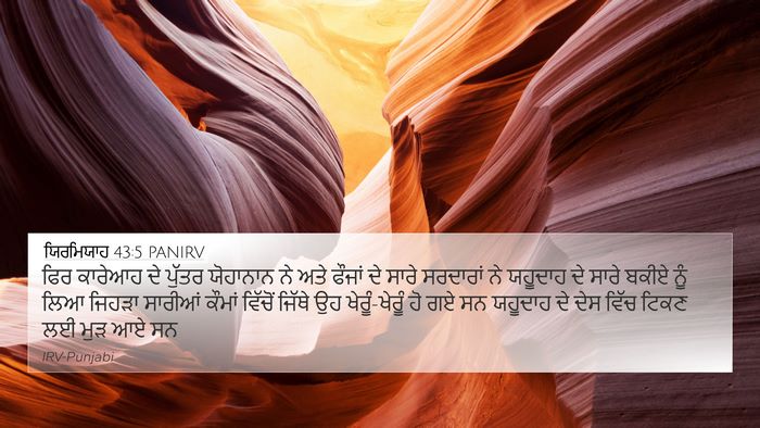ਯਿਰਮਿਯਾਹ 43:5 PANIRV Bible Verse Image