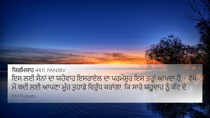 ਯਿਰਮਿਯਾਹ 44:11 PANIRV Bible Verse Image