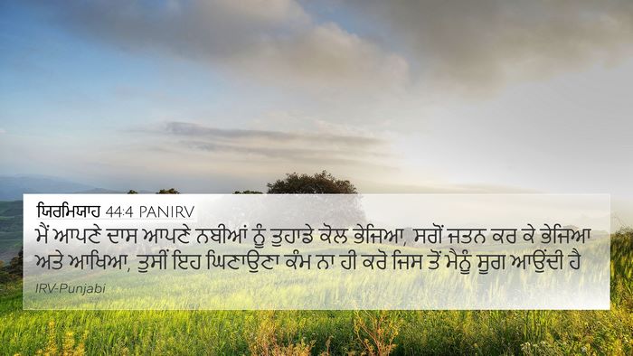 ਯਿਰਮਿਯਾਹ 44:4 PANIRV Bible Verse Image