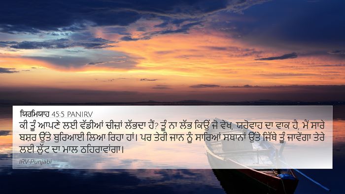 ਯਿਰਮਿਯਾਹ 45:5 PANIRV Bible Verse Image