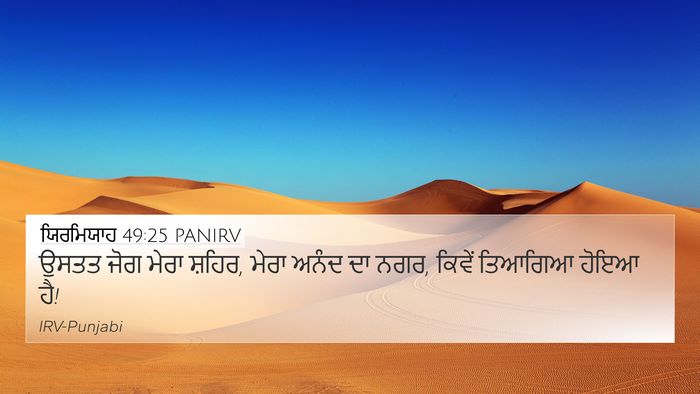 ਯਿਰਮਿਯਾਹ 49:25 PANIRV Bible Verse Image