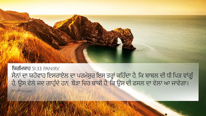 ਯਿਰਮਿਯਾਹ 51:33 PANIRV Bible Verse Image