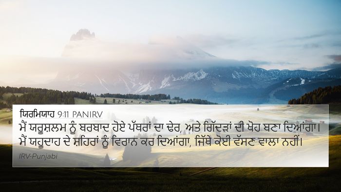 ਯਿਰਮਿਯਾਹ 9:11 PANIRV Bible Verse Image