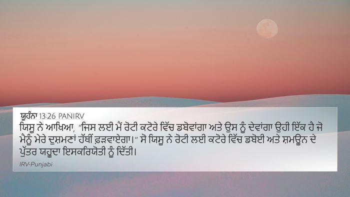 ਯੂਹੰਨਾ 13:26 PANIRV Bible Verse Image