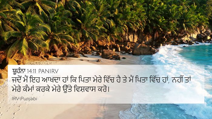 ਯੂਹੰਨਾ 14:11 PANIRV Bible Verse Image