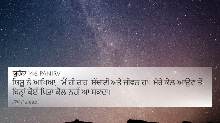 ਯੂਹੰਨਾ 14:6 PANIRV Bible Verse Image