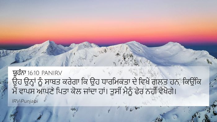 ਯੂਹੰਨਾ 16:10 PANIRV Bible Verse Image