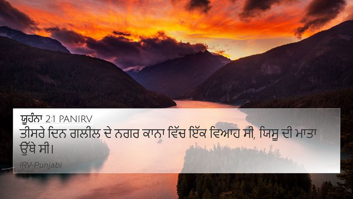 ਯੂਹੰਨਾ 2:1 PANIRV Bible Verse Image