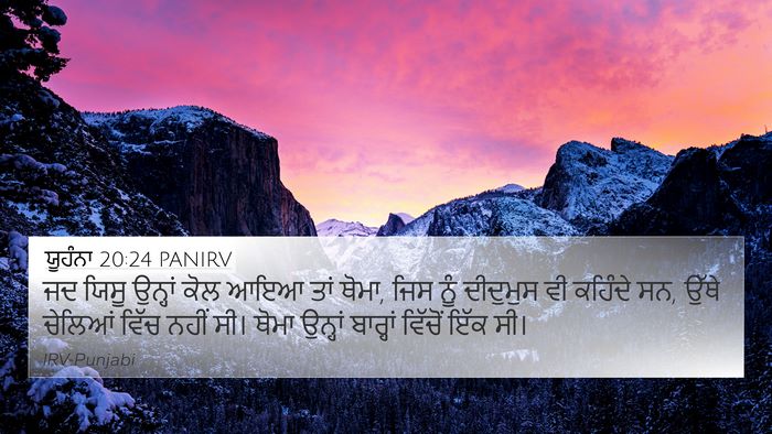 ਯੂਹੰਨਾ 20:24 PANIRV Bible Verse Image