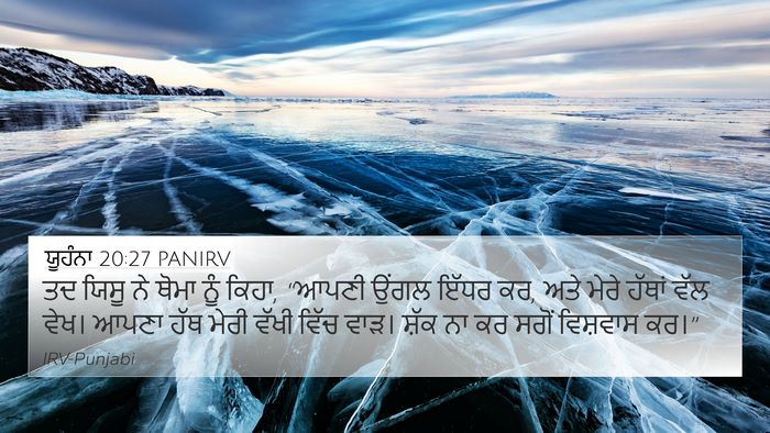 ਯੂਹੰਨਾ 20:27 PANIRV Bible Verse Image