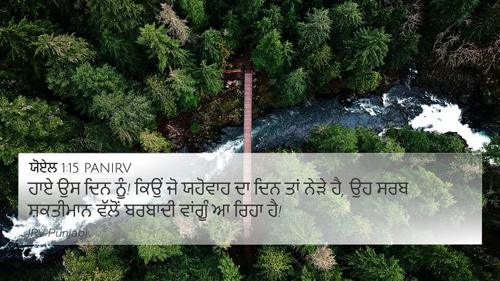 ਯੋਏਲ 1:15 PANIRV Bible Verse Image