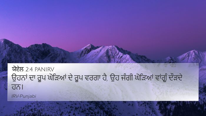 ਯੋਏਲ 2:4 PANIRV Bible Verse Image