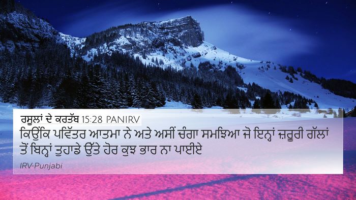 ਰਸੂਲਾਂ ਦੇ ਕਰਤੱਬ 15:28 PANIRV Bible Verse Image