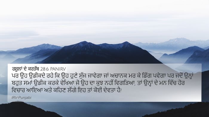 ਰਸੂਲਾਂ ਦੇ ਕਰਤੱਬ 28:6 PANIRV Bible Verse Image