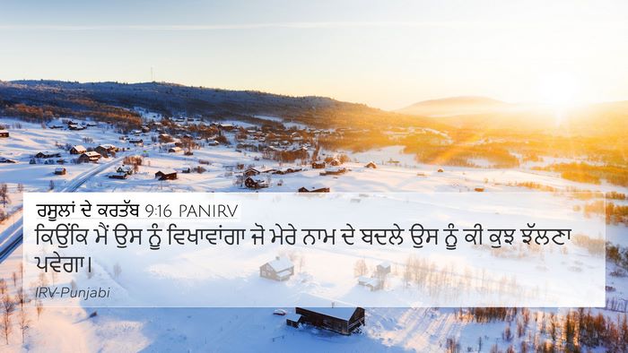 ਰਸੂਲਾਂ ਦੇ ਕਰਤੱਬ 9:16 PANIRV Bible Verse Image