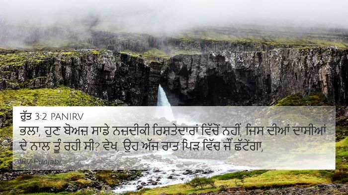 ਰੁੱਤ 3:2 PANIRV 4K Wallpaper - ਭਲਾ, ਹੁਣ ਬੋਅਜ਼ ਸਾਡੇ - 4K Wallpaper Bible Verse