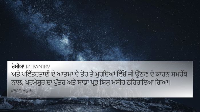 ਰੋਮੀਆਂ 1:4 PANIRV Bible Verse Image