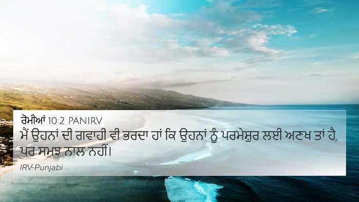 ਰੋਮੀਆਂ 10:2 PANIRV Bible Verse Image