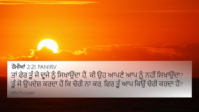 ਰੋਮੀਆਂ 2:21 PANIRV Bible Verse Image