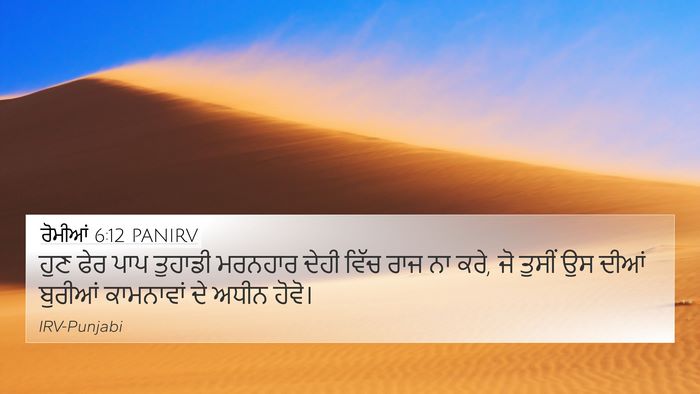 ਰੋਮੀਆਂ 6:12 PANIRV Bible Verse Image