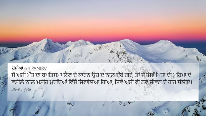 ਰੋਮੀਆਂ 6:4 PANIRV Bible Verse Image