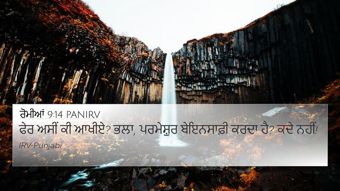 ਰੋਮੀਆਂ 9:14 PANIRV Bible Verse Image