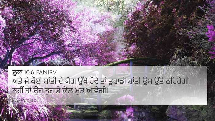 ਲੂਕਾ 10:6 PANIRV Bible Verse Image