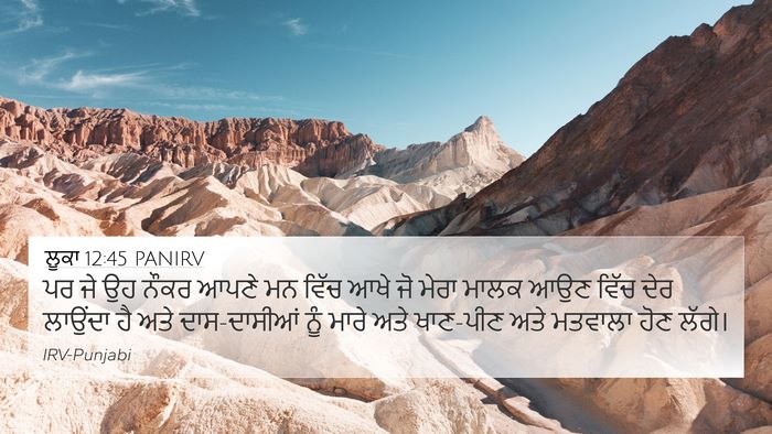 ਲੂਕਾ 12:45 PANIRV Bible Verse Image