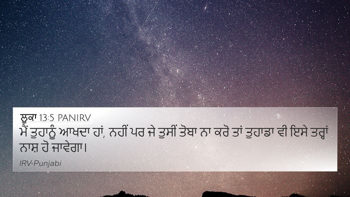 ਲੂਕਾ 13:5 PANIRV Bible Verse Image