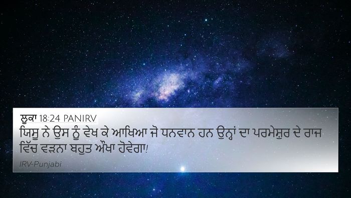 ਲੂਕਾ 18:24 PANIRV Bible Verse Image