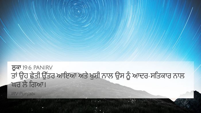 ਲੂਕਾ 19:6 PANIRV 4K Wallpaper - ਤਾਂ ਉਹ ਛੇਤੀ ਉੱਤਰ - 4K Wallpaper Bible Verse