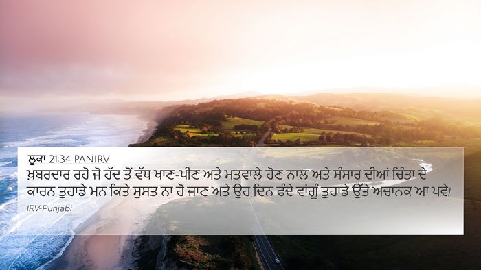 ਲੂਕਾ 21:34 PANIRV Bible Verse Image