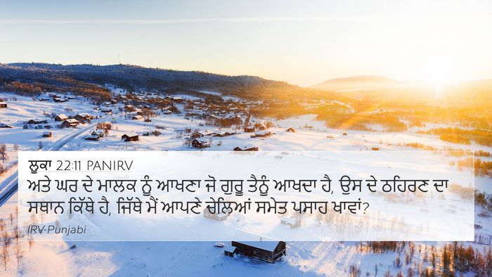 ਲੂਕਾ 22:11 PANIRV 4K Wallpaper - ਅਤੇ ਘਰ ਦੇ ਮਾਲਕ ਨੂੰ - 4K Wallpaper Bible Verse