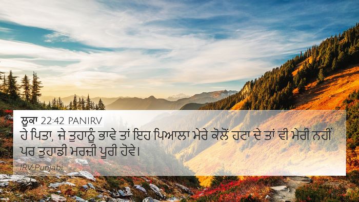 ਲੂਕਾ 22:42 PANIRV Bible Verse Image