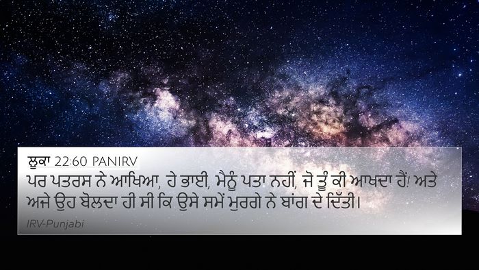 ਲੂਕਾ 22:60 PANIRV Bible Verse Image