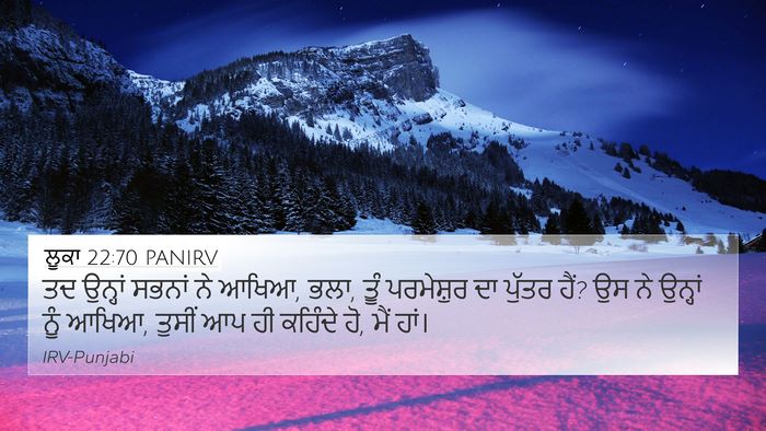 ਲੂਕਾ 22:70 PANIRV 4K Wallpaper - ਤਦ ਉਨ੍ਹਾਂ ਸਭਨਾਂ ਨੇ - 4K Wallpaper Bible Verse