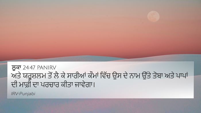 ਲੂਕਾ 24:47 PANIRV Bible Verse Image