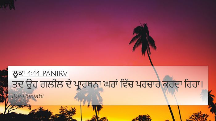 ਲੂਕਾ 4:44 PANIRV Bible Verse Image
