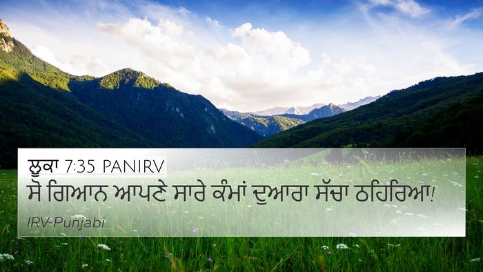 ਲੂਕਾ 7:35 PANIRV Bible Verse Image