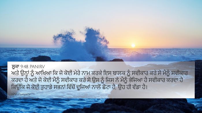 ਲੂਕਾ 9:48 PANIRV Bible Verse Image