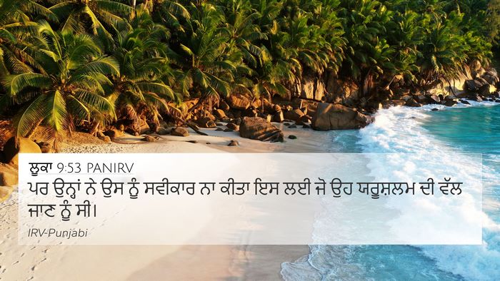 ਲੂਕਾ 9:53 PANIRV Bible Verse Image