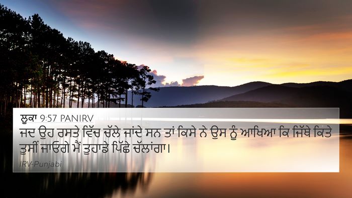 ਲੂਕਾ 9:57 PANIRV Bible Verse Image