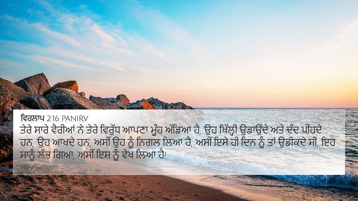 ਵਿਰਲਾਪ 2:16 PANIRV Bible Verse Image