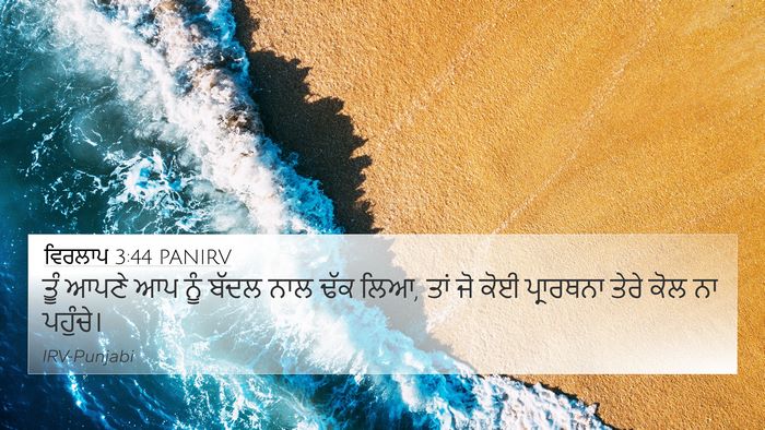 ਵਿਰਲਾਪ 3:44 PANIRV Bible Verse Image