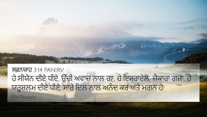 ਸਫ਼ਨਯਾਹ 3:14 PANIRV Bible Verse Image