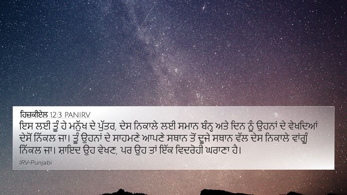 ਹਿਜ਼ਕੀਏਲ 12:3 PANIRV Bible Verse Image