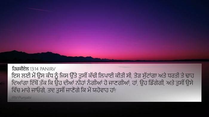 ਹਿਜ਼ਕੀਏਲ 13:14 PANIRV Bible Verse Image