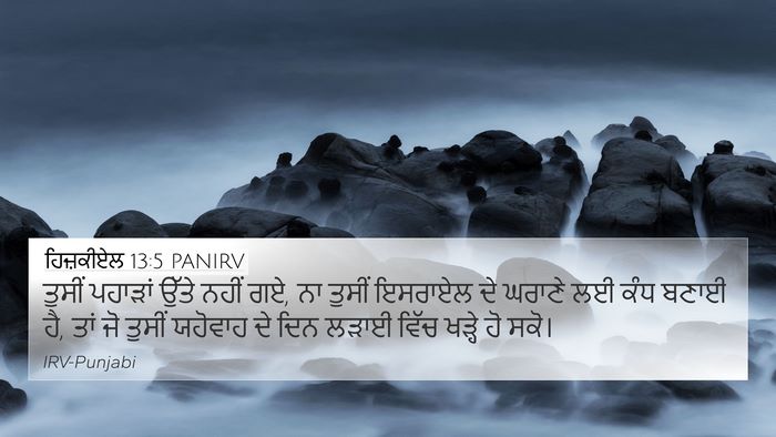 ਹਿਜ਼ਕੀਏਲ 13:5 PANIRV Bible Verse Image