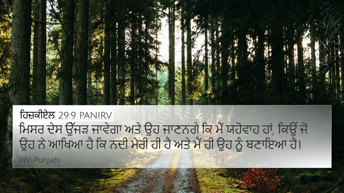 ਹਿਜ਼ਕੀਏਲ 29:9 PANIRV Bible Verse Image