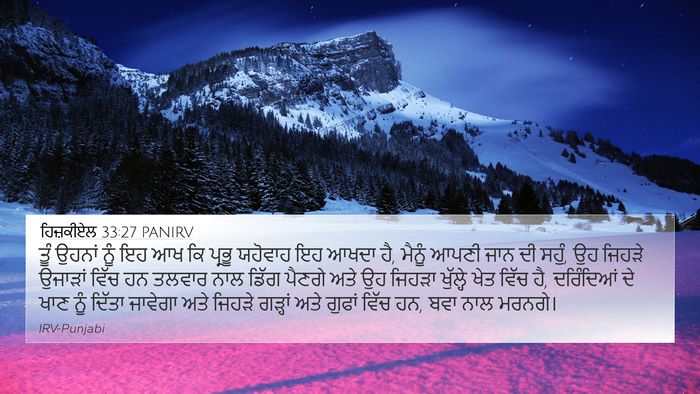 ਹਿਜ਼ਕੀਏਲ 33:27 PANIRV Bible Verse Image